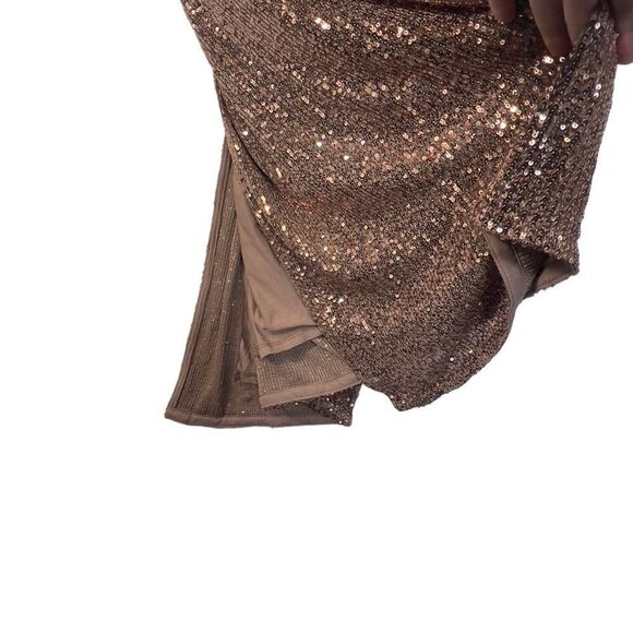 Nwt ASOS Womens Lined Sequins Embellished Sparkle Pencil Midi Skirt Size 26 - Picture 4 of 10